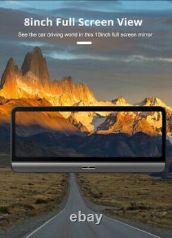 8 Hd Android 8.1 Voiture Dash Cam 4g Wifi Adas Dual Lens Dvr Caméra Gps Navgation