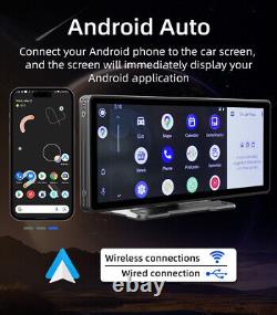 9.3en Voiture Portable Sans Fil Apple Carplay Bt Mirror Link Pour Téléphone Android/ios