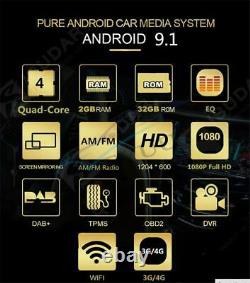 9single Din Réglable Android 9.1 Gps 3g Wifi 4g Bt Dab + 2 Go 32 Go Obd Quad Core