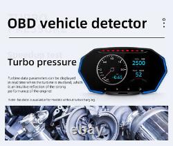 Affichage De La Tête Hud De Voiture Multifonctions Kmh&mph Gps Speedomètre Alarme Épuisée