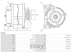 Alternateur As-pl A4108 pour Audi, Austin, Daf, Ford, Land Rover, Mercedes-Benz, Mg, Morr