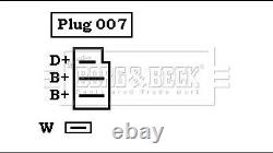 Alternateur Borg & Beck pour Ford Escort, Granada, Orion, Austin Mini, MG Metro