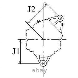 Alternateur compatible avec Ford Escort 1100/1300. Ford Escort Mk II 1.1/1.3. Ford Trans