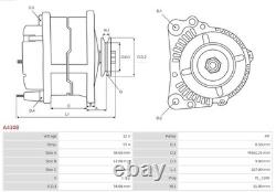 Alternateur pour AUSTIN Série 1000 MK ALLEGRO MAESTRO Fastback AS-PL A4108