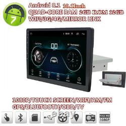 Android 8.1 10 Voiture Radio Stereo Player Gps Obd Bt 1din Rom 32g Ram 2g Dvr
