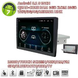 Android 8.1 Tête 9 2+32g Hd Voiture Stereo Radio Gps Sat Nav Dab Wifi Bluetooth Obd