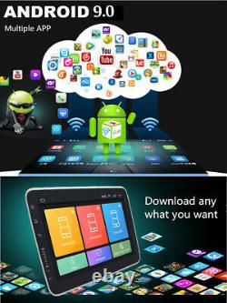 Android 9.0 1din 10.1in Gps Sat Nav Voiture Stéréo Bluetooth Wifi Radio Fm 2+32go