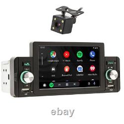 Autoradio 1DIN stéréo Bluetooth lecteur MP5 USB FM unité principale Carplay Android Auto