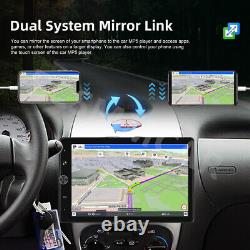 Autoradio 1 Din 10,4 pouces avec Carplay Android, lecteur MP5 rotatif et miroir de liaison
