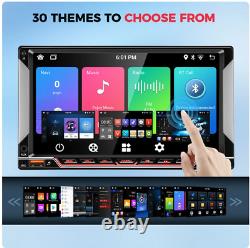 Autoradio 2Din Double Écran Tactile GPS BT pour Apple CarPlay Android Auto