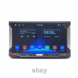 Autoradio 2Din Double Écran Tactile GPS BT pour Apple CarPlay Android Auto