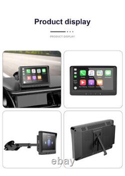 Autoradio 7 pouces DIN portable avec Apple CarPlay, Android Carplay, FM et lecteur MP5