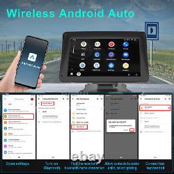 Autoradio Android à écran tactile de 7 pouces avec CarPlay sans fil, lecteur vidéo, Bluetooth et AUX.