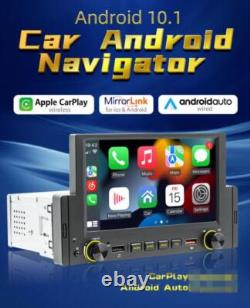 Autoradio Bluetooth CarPlay 6.2 pouces 1 DIN avec FM GPS Wifi USB et caméra