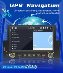 Autoradio Bluetooth CarPlay 6.2 pouces 1 DIN avec FM GPS Wifi USB et caméra