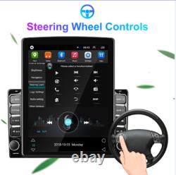 Autoradio MP5 à écran tactile Android 9.1 avec Bluetooth, GPS, WIFI, AUX et caméra de tableau de bord