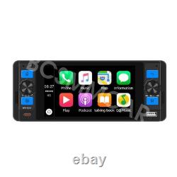 Autoradio MP5 pour voiture 5 pouces stéréo Bluetooth FM/RDS pour Apple CarPlay avec caméra gratuite