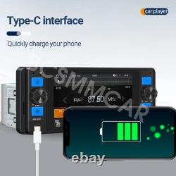 Autoradio MP5 pour voiture 5 pouces stéréo Bluetooth FM/RDS pour Apple CarPlay avec caméra gratuite