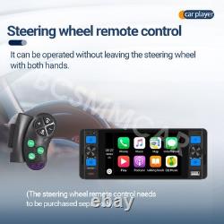 Autoradio MP5 pour voiture 5 pouces stéréo Bluetooth FM/RDS pour Apple CarPlay avec caméra gratuite