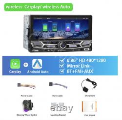 Autoradio à écran tactile pour Apple Carplay sans fil et Android Auto Double Din