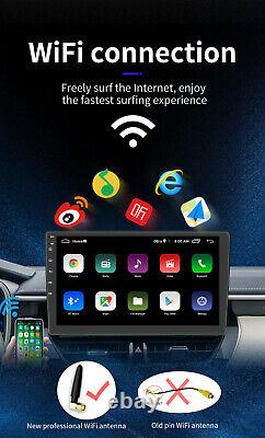 Autoradio de voiture 2DIN 9 pouces avec GPS NAVI, lecteur MP5, Bluetooth, WiFi, Android 9.1 et caméra de recul