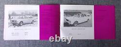 BROCHURE DE VENTE CRAYFORD FORD CORTINA MK2 3 LITRES Conversions orig 1968 Marché UK
