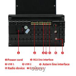 Bluetooth Voiture Radio Stéréo 8in Double 2din Fm Écran Tactile Usb Gps Navi Wifi Rca