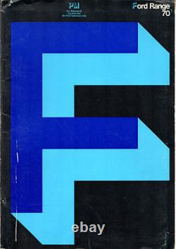 Brochure commerciale britannique Ford Range 1970 – Escort, Cortina, Corsair, Capri, Zephyr, Zodiac