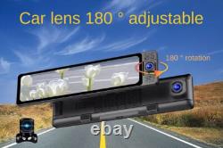 Caméra Dash 11,26 pouces 1080P pour voiture, enregistreur vidéo DVR avec miroir arrière intérieur