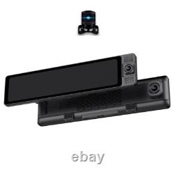 Caméra Dash 11,26 pouces 1080P pour voiture, enregistreur vidéo DVR avec miroir arrière intérieur
