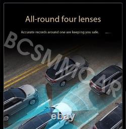 Caméra de tableau de bord 2K HD avec 4 caméras, écran LCD 3, WIFI, vision nocturne pour chauffeur de taxi