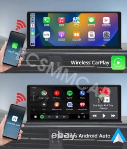 Caméra de tableau de bord 5K 11.3 avec CarPlay sans fil, Android Auto, surveillance de stationnement avant et arrière