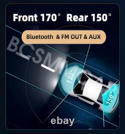 Caméra de tableau de bord 5K 11.3 avec CarPlay sans fil, Android Auto, surveillance de stationnement avant et arrière