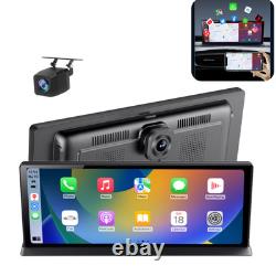 Caméra de tableau de bord 5K 11.3 avec CarPlay sans fil, Android Auto, surveillance de stationnement avant et arrière