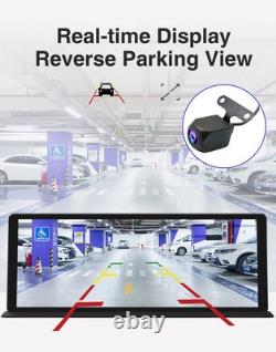 Caméra de tableau de bord 5K 11.3 avec CarPlay sans fil, Android Auto, surveillance de stationnement avant et arrière