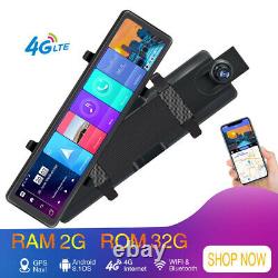 Caméra de tableau de bord DVR à double lentille HD 11,26 pouces avec enregistreur vidéo pour miroir avant/arrière