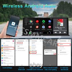 Caméra de tableau de bord de voiture à double lentille CarPlay et Android Auto enregistreur vidéo 4K DVR