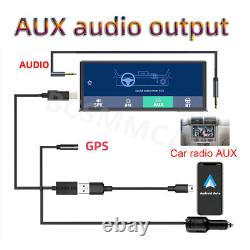 Caméra de tableau de bord de voiture à double lentille CarPlay et Android Auto enregistreur vidéo 4K DVR