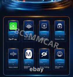 Caméra de tableau de bord de voiture à double lentille CarPlay et Android Auto enregistreur vidéo 4K DVR