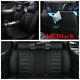Coussin De Luxe Pu Cuir Noir Seat Covers Set Complet Accessoires 4 Saisons