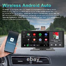 Dash Cam Carplay Android Auto Aux Fm Bt 10.26en Hd Voiture Dvr Multimedia Player