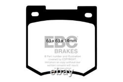 Disque avant EBC et plaquette Yellowstuff pour Ford Cortina (Mk2) 1.5 6667
