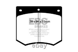 Disque avant EBC et plaquette Yellowstuff pour Ford Cortina (Mk5) 1.3 7982