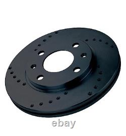 Disque avant percé Black Diamond pour Ford Cortina Mk2 1.6 GT pour Lotus 1600E 6670