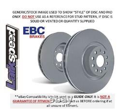 Disques de frein avant EBC et plaquettes Greenstuff pour Ford Cortina Mk5 1.3 (79 82)
