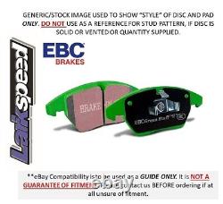 Disques de frein avant EBC et plaquettes Greenstuff pour Ford Escort Mk2 1.1 (75 80)