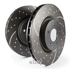 Disques de frein solides avant rainurés EBC Turbo pour Ford Cortina Mk3 1.3 (70 74)