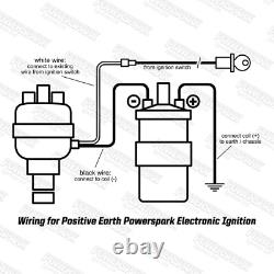Distributeur électronique positif à terre pré-crossflow pour Ford Anglia et Cortina
