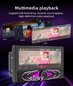 Double 2 Din pour Apple Carplay Android 13 6.86 Radio Stéréo GPS Navi FM Cam