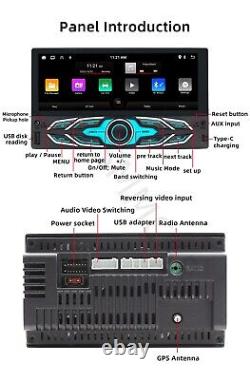 Double 2 Din pour Apple Carplay Android 13 6.86 Radio Stéréo GPS Navi FM Cam